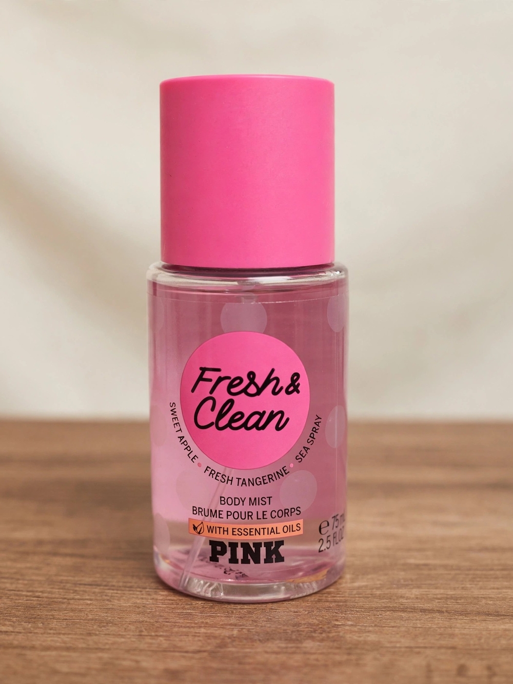 PINK Victoria's Secret Fresh & Clean Body Mist — Pink